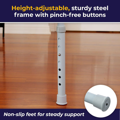 Folding Steel Bedside Commode Chair